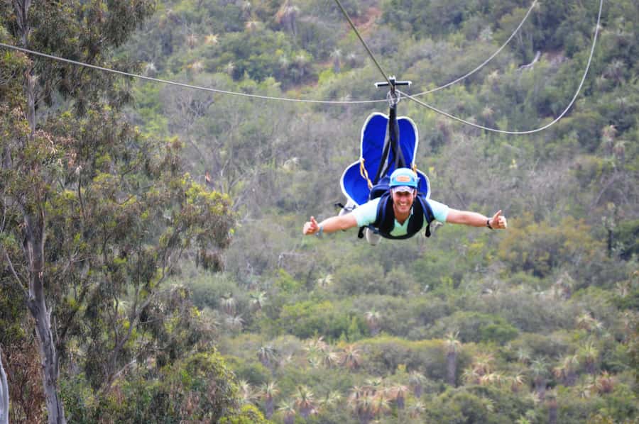 Adrenalin Addo Adventure Park: Superman Zipline - Reaching Adrenalin Addo from Port Elizabeth