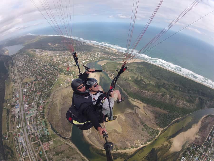 Adventure Tandem Paragliding Flight - Views from George to Plettenberg Bay