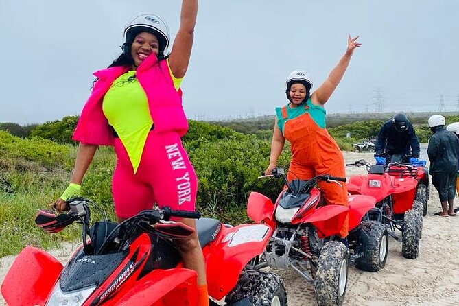 AFFORDABLE Quad Biking Atlantis Dunes+ PHOTOS - Getting fitted with a quad, helmet, and hair net