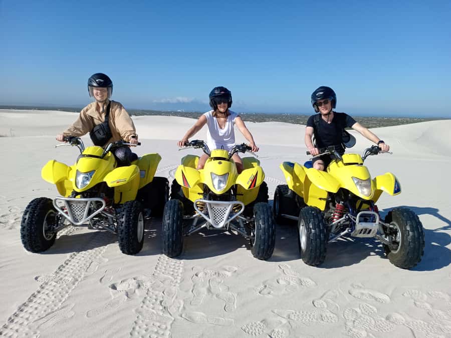ATLANTIS DUNES-CAPE TOWN: ATV ADVENTURE & PHOTO SESSION - Getting set up with your quad bike