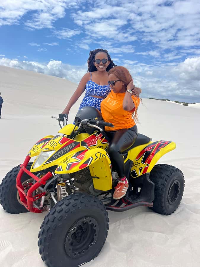 ATV Atlantis dunes: PHOTOSHOOT & VIDEOS - Riding through the white dunes