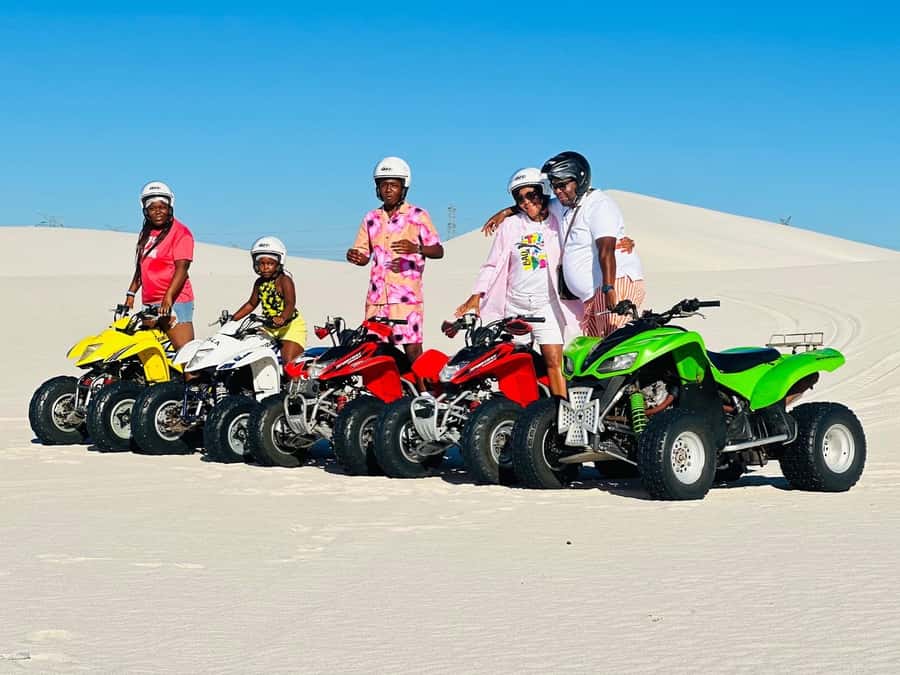 Cape Town: Atlantis Dunes Quad Bike Tour and Photo Session - Reaching the white dunes outside Cape Town