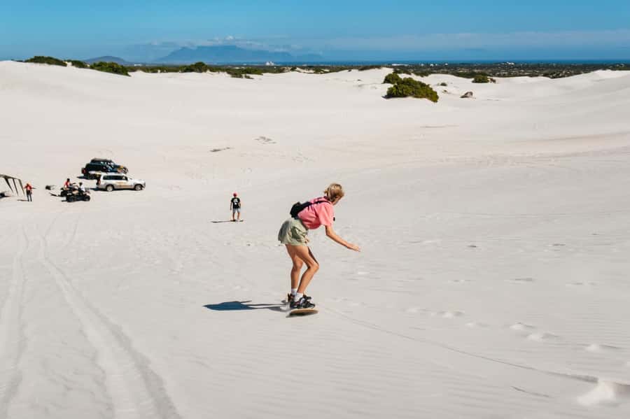 Cape Town: Atlantis White Sand Dunes Sandboarding Adventure - The uphill walk changes the pace