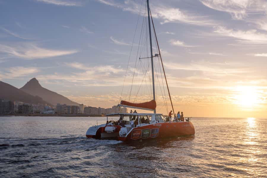 Cape Town: Catamaran Champagne Sunset Cruise - Cruising toward Clifton beach