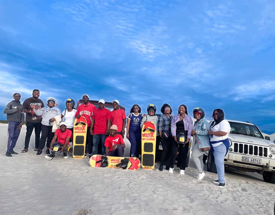 CAPE TOWN: GLAM SANDBOARDING IN ATLANTIS DUNES WITH WILDX - The first ride on the white dunes