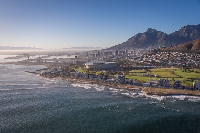 Cape Town Helicopter Tour: City Hopper - Green Point and Cape Town Stadium from above