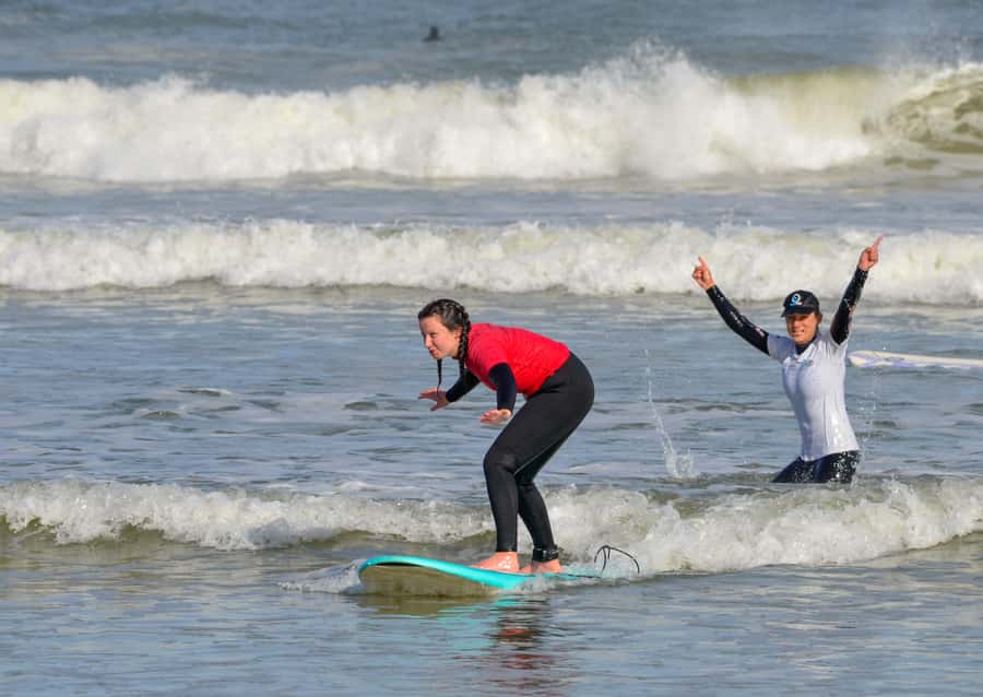 Cape Town:Learn to surf with the best view of Table Mountain - What the water time may feel like