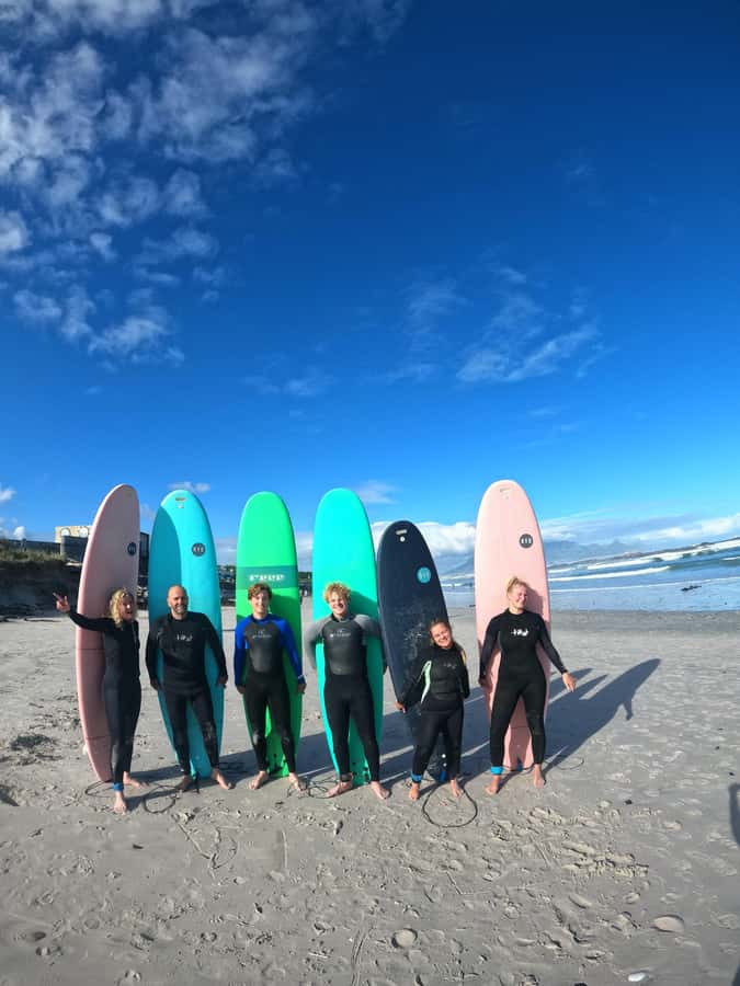 Cape Town:Learn to surf with the best view of Table Mountain - The value of $46 for 90 minutes