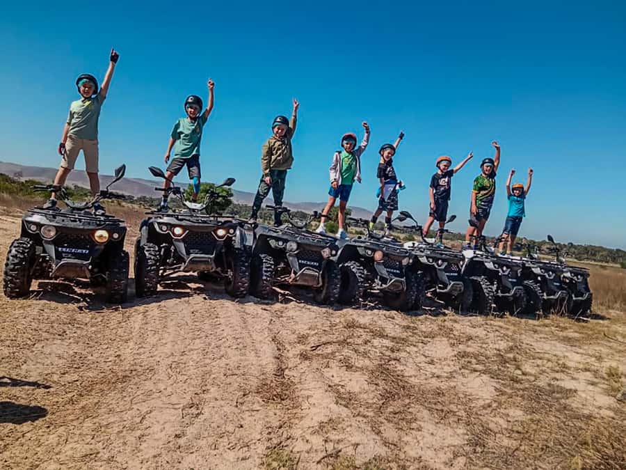 CAPE TOWN: OSTRICH RANCH QUAD BIKE RIDE & OSTRICH TOUR - The quad bike ride across uneven Western Cape ground
