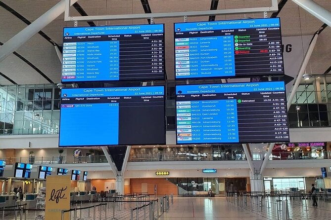 Cape Town Private Airport Transfer to City Hotels - Choosing an airport, cruise, or train pickup