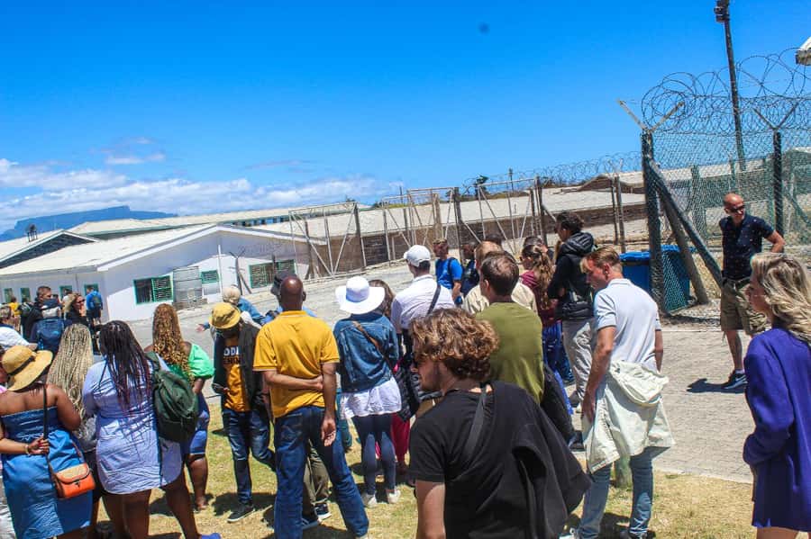 Cape Town: Robben Island ferry ticket plus Guided Tour - Entering the maximum-security prison