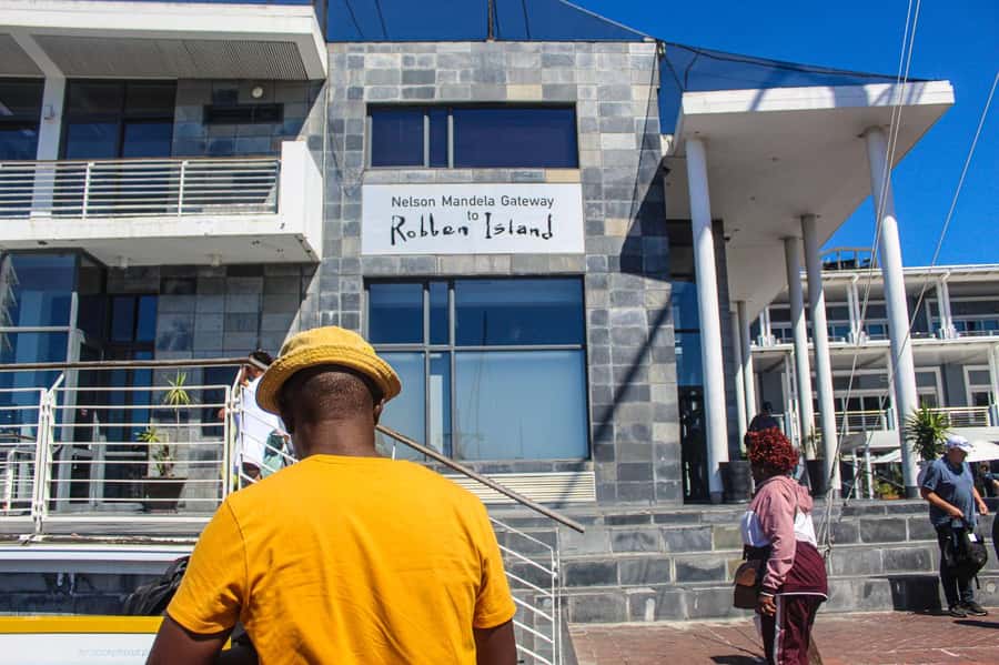 Cape Town:Robben Island Guided Tour, Skip the Ticketing Line - Standing outside Nelson Mandela’s prison cell