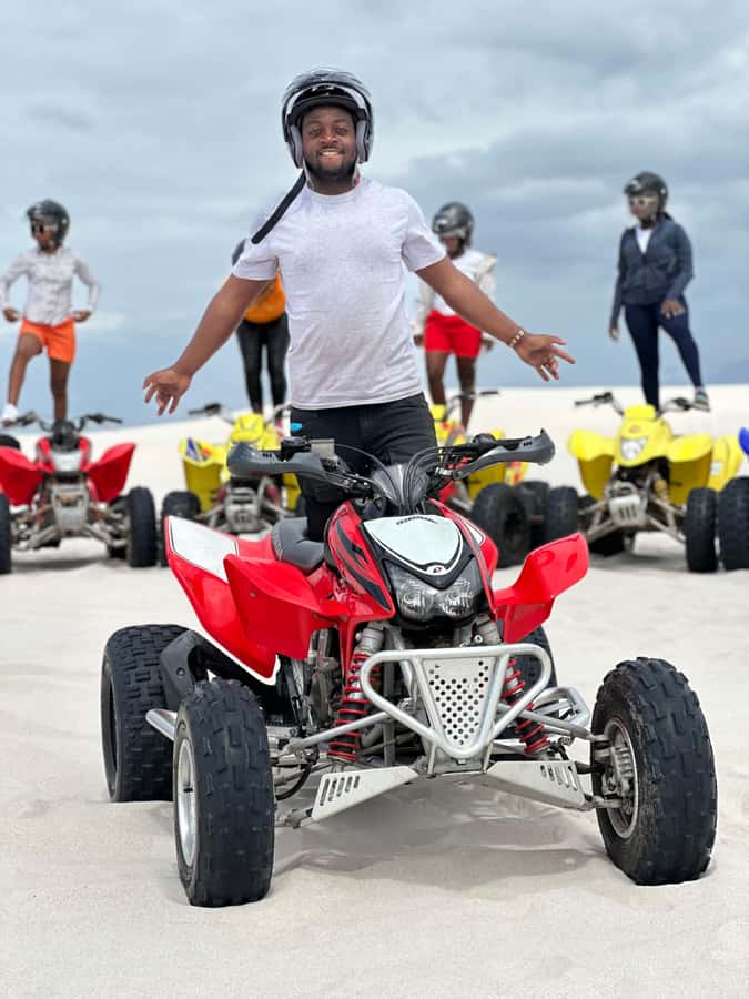 Cape Town Sand Dunes ATV Quad bike tour & PHOTOS - The first 15 to 20 minutes: briefing, gear, and bike setup