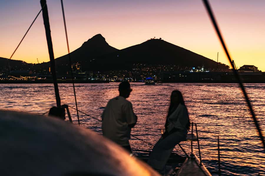 Cape Town: Sunset Catamaran Cruise on Table Bay with Bubbles - Passing Milnerton Lighthouse toward Granger Bay