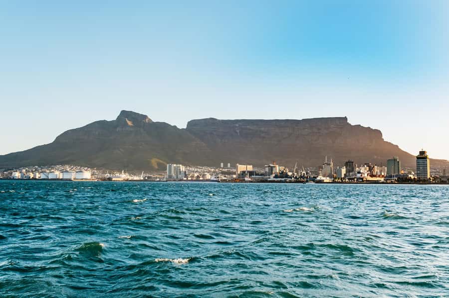 Cape Town: Sunset Catamaran Cruise on Table Bay with Bubbles - The illuminated Waterfront on the way home