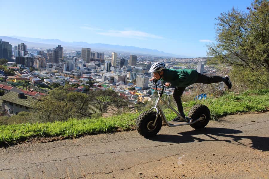 Cape Town: Table Mountain Gravity Scooter Tour - Table Mountain to Deer Park on the second track