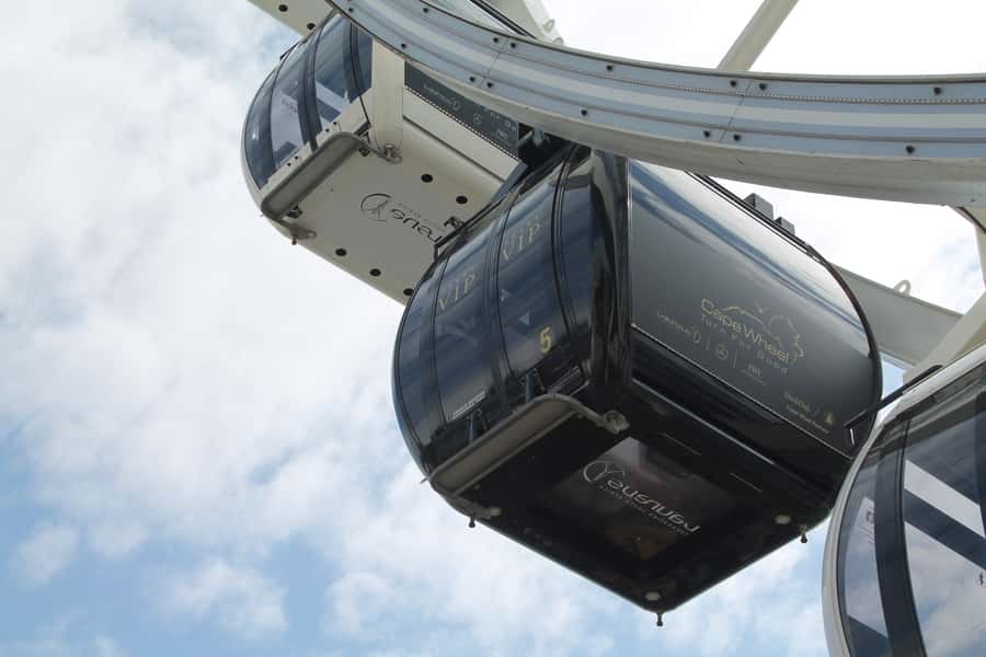 Cape Town: The Cape Wheel Ticket - Boarding the 30 enclosed cabins