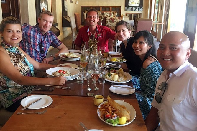 Cape Winelands Wine Tour (Cape To Grape Wine Tours) - Stellenbosch appears between the estates