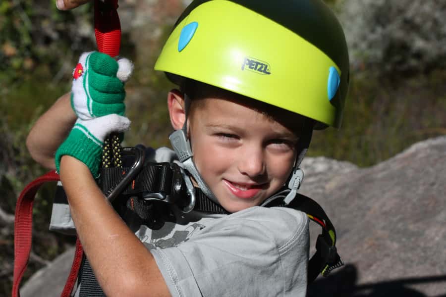 Ceres: Ziplining in the Mountains - Getting fitted with the harness and equipment