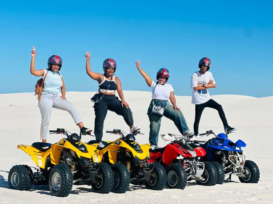 Dune Riders: Quad Bike Atlantis + Epic Photos! - Quad biking across rolling white dunes