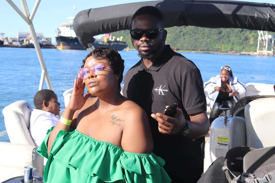 Durban: Pontoon Boat Harbor Cruise - Boarding the pontoon boat