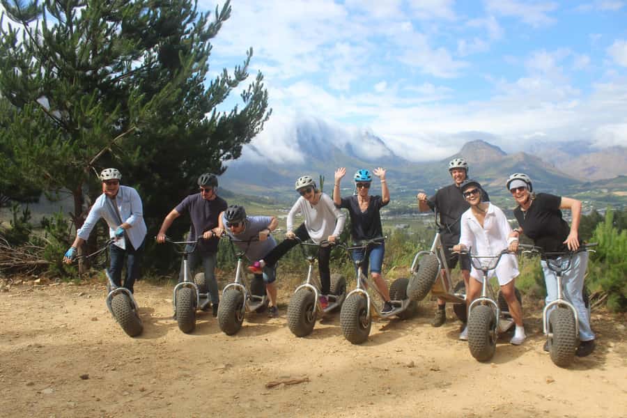 Franschhoek: Downhill Scooter Tour - The first ten minutes: learning the scooter
