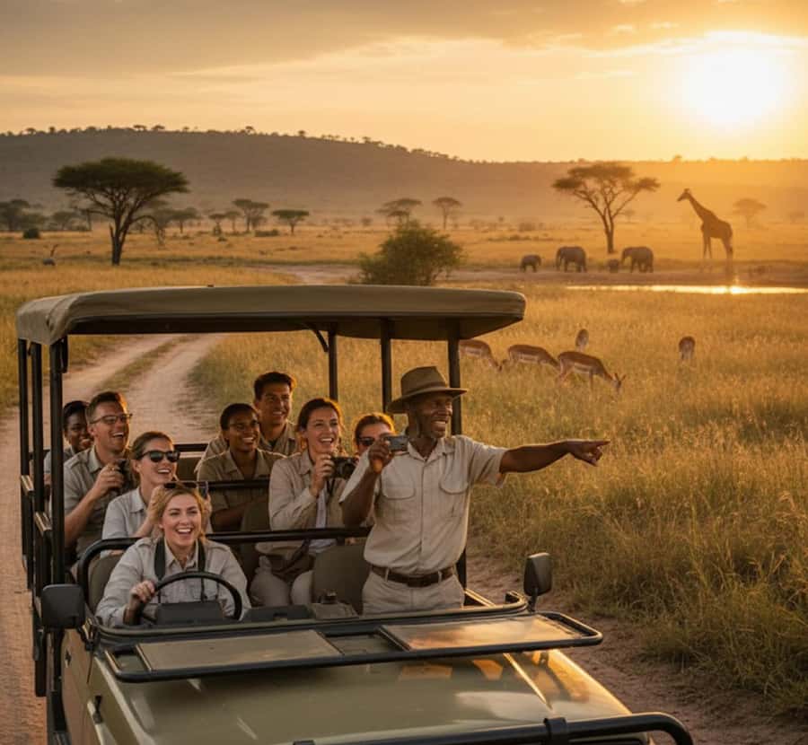 From Johannesburg: Pilanesberg Wildlife Safari - Switching from van to safari vehicle