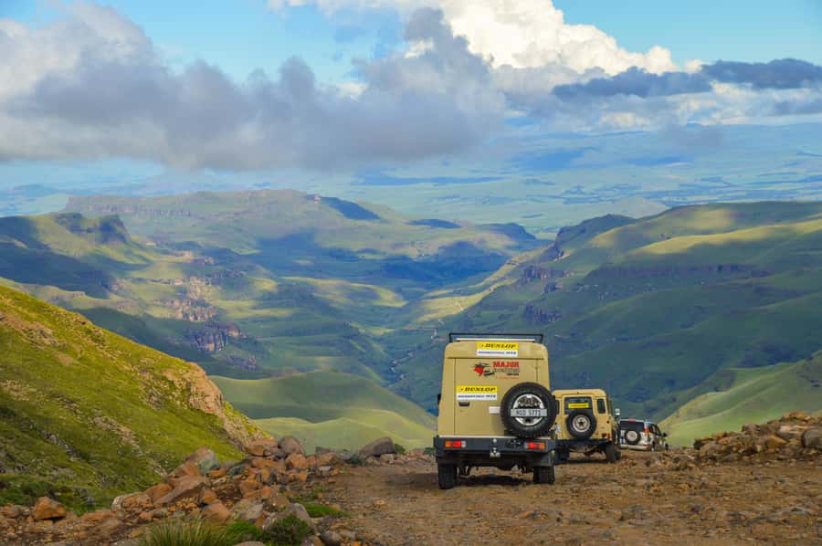 From Underberg: Sani Pass Day Tour - Returning down the pass to Underberg