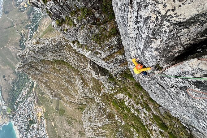 Half-Day Rock-Climbing on Table Mountain - Riding up, then reaching the climbing route
