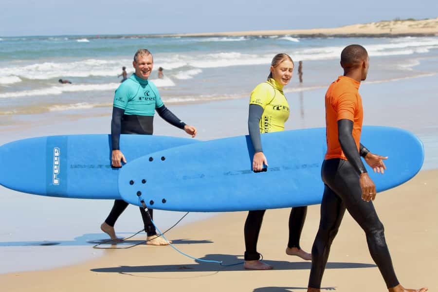 Jeffreys Bay: Learn to Surf Group Lesson - Returning to the beach for the final two steps