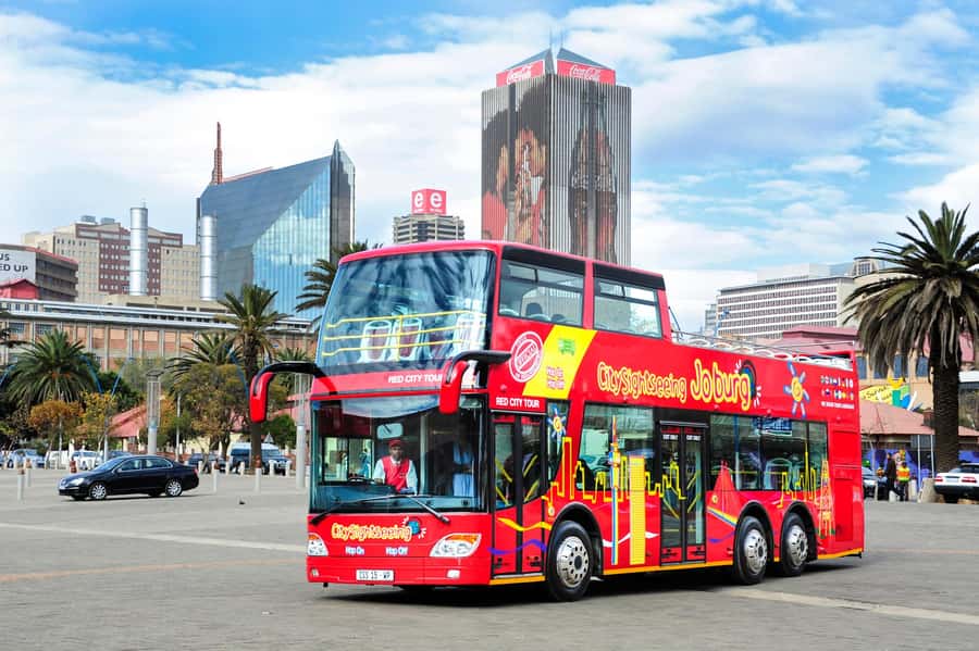 Johannesburg: Hop-On Hop-Off Bus with Optional Soweto Tour - The first bus circuit, from Melrose Arch to central Joburg