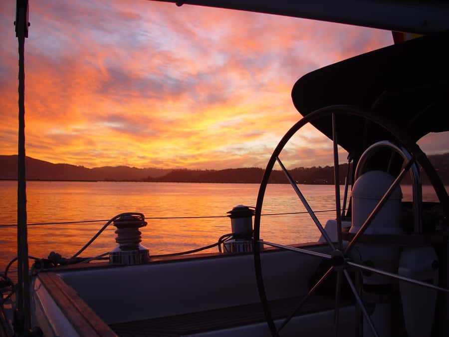 Knysna Sunset Sailing Cruise with Light Dinner and Wine - Setting out from the Knysna Waterfront