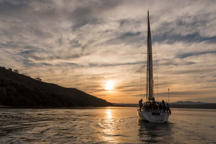 Knysna Sunset Sailing Cruise with Light Dinner and Wine - The Knysna Heads and the route beyond