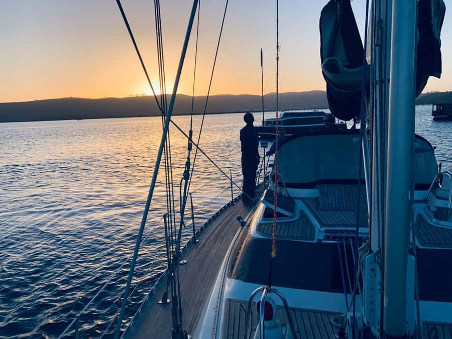 Knysna Sunset Sailing Cruise with Light Dinner and Wine - Sunset, Cap Classique, and the light dinner