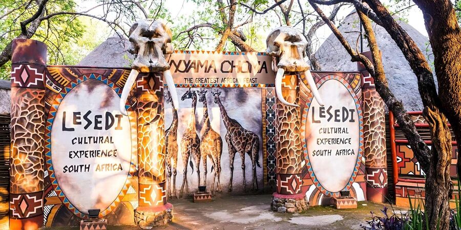 Lesedi Cultural Village with lunch or dinner cultural food - The final dance performance is the high point