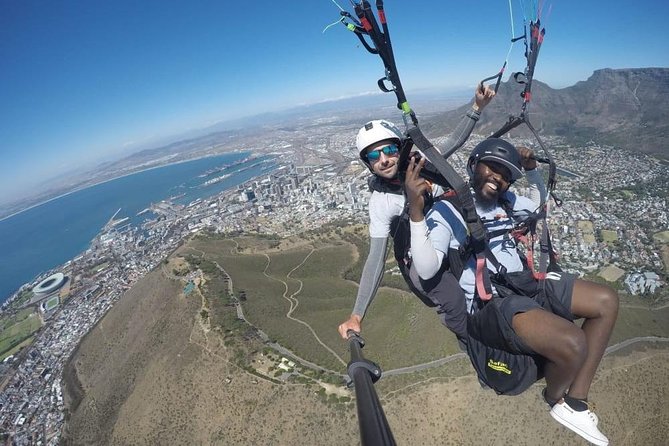 Paragliding in Cape Town - Taking off from Signal Hill