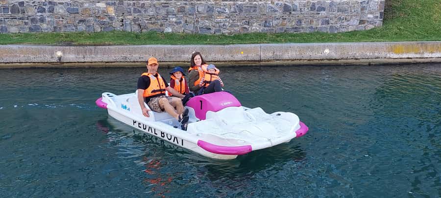 Pedal Boat Ride V&A Waterfront - Cape Town - Starting beside the V&A Waterfront canal