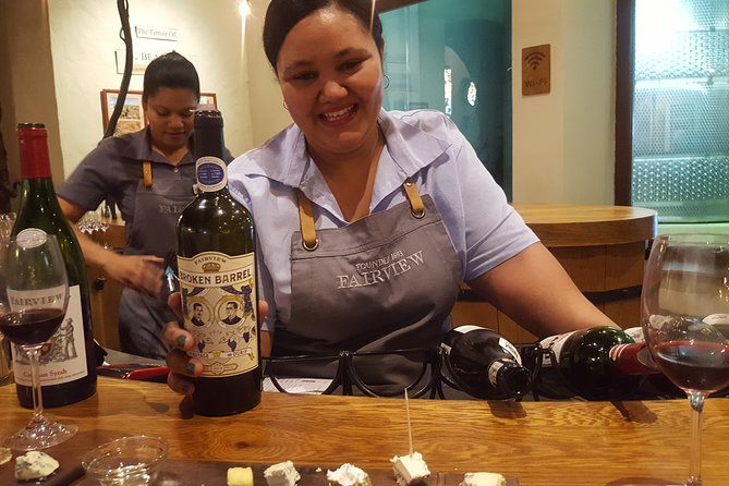 Robben Island + Stellenbosch Wineries From Cape Town Incl Tickets - Fairview’s wine and cheese pairing