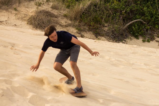 Sandboarding in Jeffreys Bay, South Africa - Walking from Dolphin Drive to the dunes