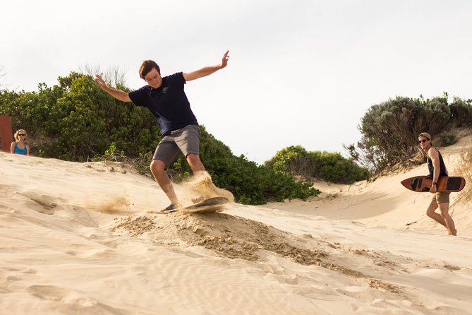 Sandboarding in Jeffreys Bay, South Africa - Rain is the important planning issue