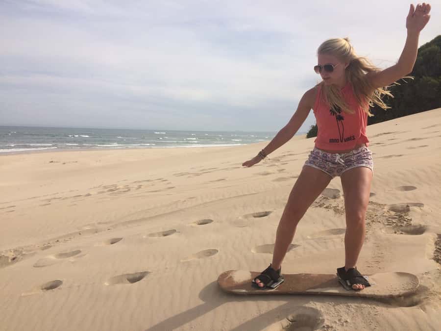 Sandboarding Jeffreys Bay - Arriving at the Sandboarding Shack