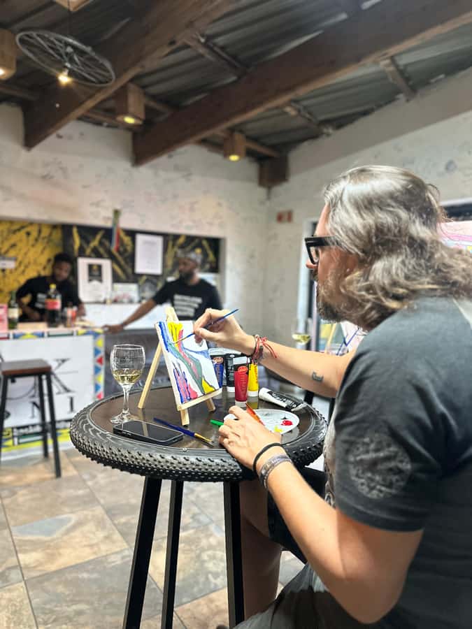 Soweto: Sip & Paint Walking Tour & Take Home a Canvas - Street Food and What the Schedule Means
