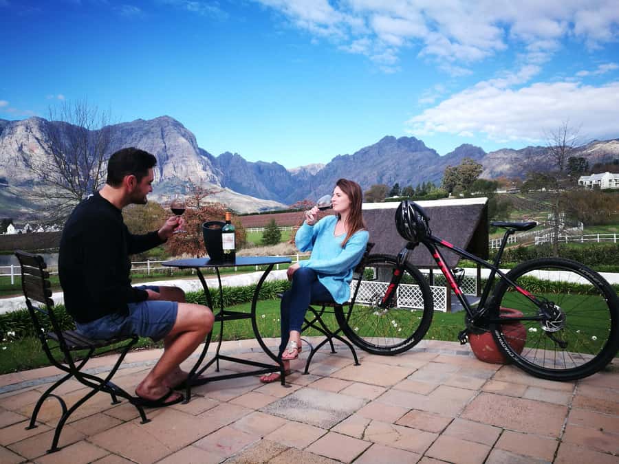Stellenbosch: Stellenbosch E-Bike & Wine Tour (Shared Tour) - The first winery: wine country with room to look around