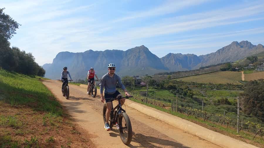 Stellenbosch: Stellenbosch E-Bike & Wine Tour (Shared Tour) - Riding 10 to 12 kilometers through Banghoek Valley