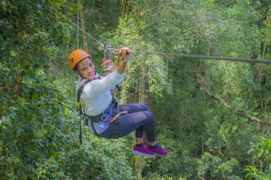 Storms River: Tsitsikamma National Park Zipline Canopy Tour - The first platform is the real test
