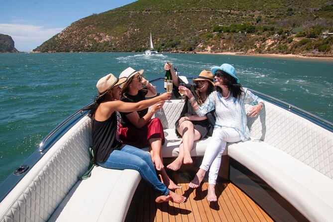 Sunset Boat Cruise on Bella Vita Champagne Lounger - Cruising across the Knysna Lagoon