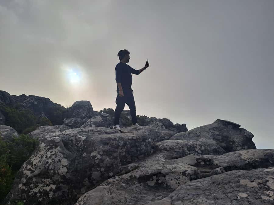 Table Mountain Cable Car Ticket with Transfer - Reaching the flat summit plateau
