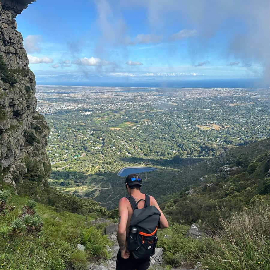 Table Mountain: Skeleton Gorge Hike - Hely-Hutchinson Reservoir provides the best break