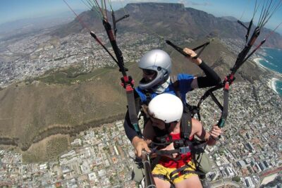 Tandem Paragliding Cape Town Experience TABLE MOUNTAIN PARAGLIDE