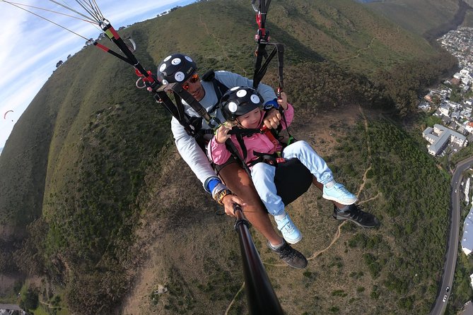 Tandem Paragliding in Cape Town - Landing safely back at Signal Hill